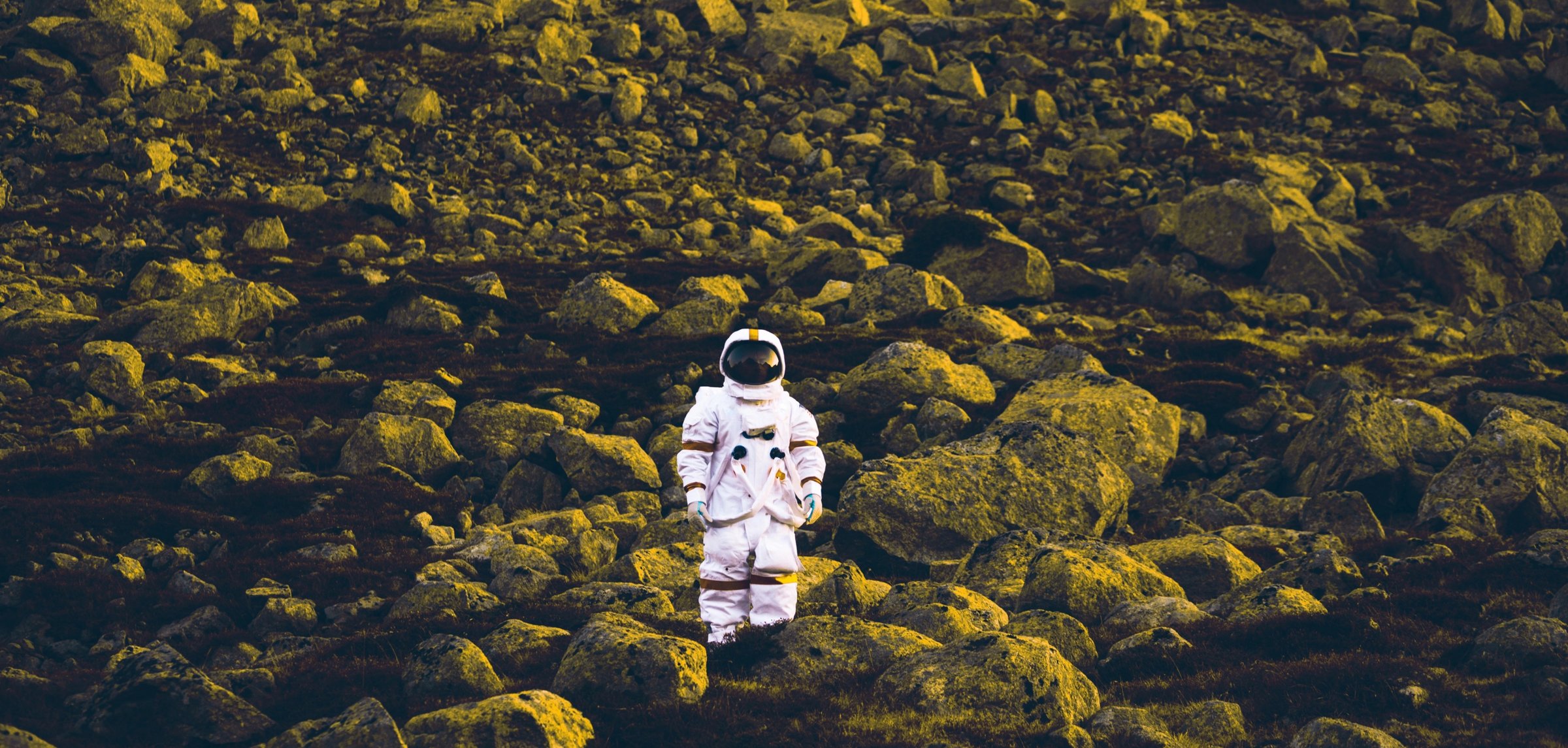 yellow astronaut