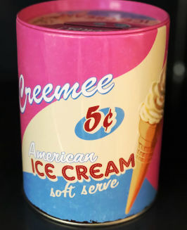 icecream box in 50s style